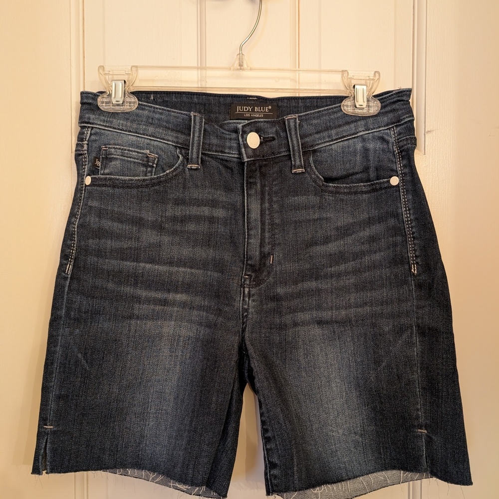 Judy Blue Dark Wash Denim Shorts